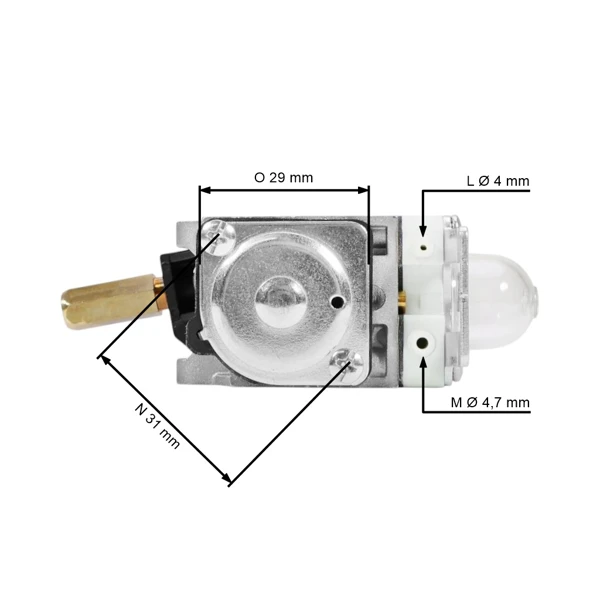 Vergaser für Echo SRM255 SRM265 SRM266 Freischneider (OEM A021001201)