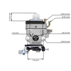 Vergaser für Freischneider Husqvarna 143R II 236R 531RS 541RS 541RST (OEM 528748801 586931301 587106701)