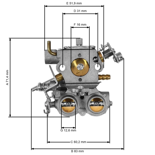 Vergaser für Freischneider Husqvarna 253R 553RBX 553RS (OEM 574184501)
