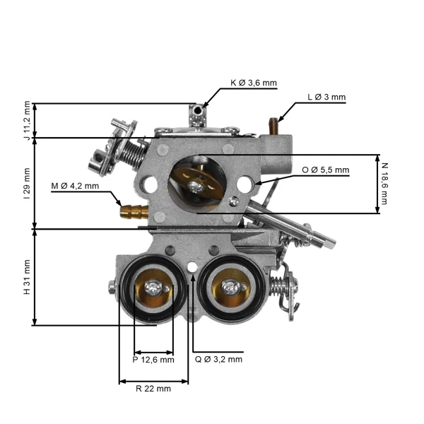 Vergaser für Freischneider Husqvarna 253R 553RBX 553RS (OEM 574184501)