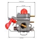 Vergaser für Freischneider Husqvarna PP125 McCulloch 2500CXL MAC MT255 CLS GT Partner SST250 Flymo XLT2000 Poulan P4500 (OEM 530071811)