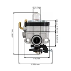 Vergaser für Freischneider OLEO-MAC Oleo-mac 720 722S 726S 726T Sparta 25 26 Efco 8200 8220 8260 Stark 25 26 (OEM A007536)