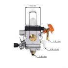 Vergaser für Freischneider Stihl FC100 FC110 KM100 KM100R KM110R FS100 FS100R FS100RX FS110 FS110R FS110X FS110RX (OEM 41801200600)