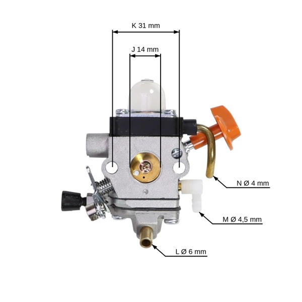 Vergaser für Freischneider Stihl FC100 FC110 KM100 KM100R KM110R FS100 FS100R FS100RX FS110 FS110R FS110X FS110RX (OEM 41801200600)
