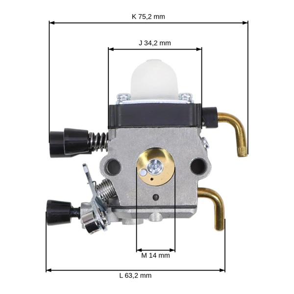 Vergaser für Freischneider Stihl FS38 FS45 FS46 FS55  Aktionsset 11 Teile (OEM C1QS66 41371200600)