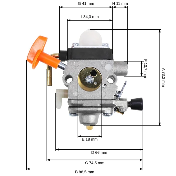 Vergaser für Freischneider Stihl FS87 FS87R FS100 FS100R FS100RX FS110 FS110R FS110X FS110RX FS90 FS90R KM100R KM110R HT100 HT101 Aktionsset 8 Teile (OEM Zama C1Q-S 41801200611)