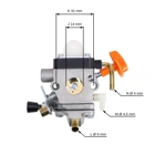 Vergaser für Freischneider Stihl FS87 FS87R FS100 FS100R FS100RX FS110 FS110R FS110X FS110RX FS90 FS90R KM100R KM110R HT100 HT101 Aktionsset 8 Teile (OEM Zama C1Q-S 41801200611)