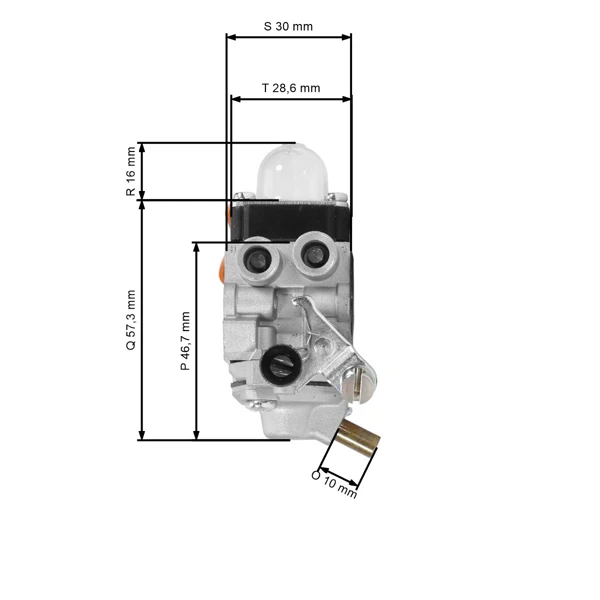 Vergaser für Freischneider Stihl FS87 FS87R FS100 FS100R FS100RX FS110 FS110R FS110X FS110RX FS90 FS90R KM100R KM110R HT100 HT101 (OEM 41801200611)
