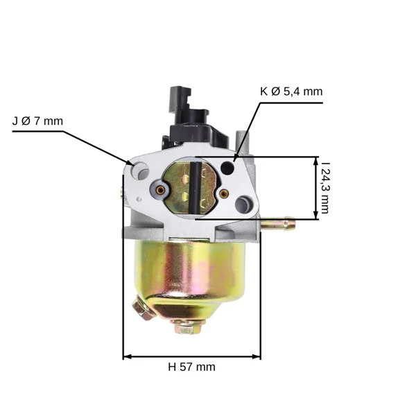 Vergaser für Generatoren mit Honda GX120 GX160 GX200 Motoren 5,5 PS - 6,5 PS (OEM 16100-ZH7-W51)