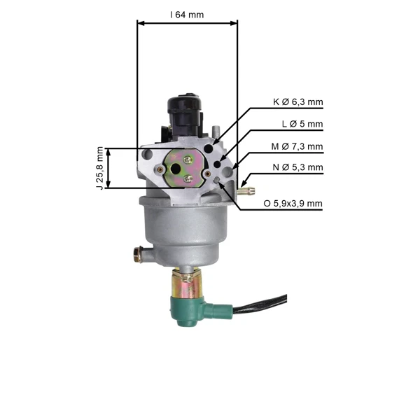 Vergaser für Generatoren mit Honda GX340 GX390 Motoren 8,0 PS - 9,0 PS - 11,0 PS - 13,0 PS (OEM 16100Z5LF11 16100-Z5L-F11)