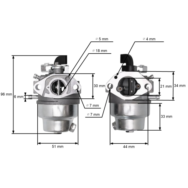 Vergaser für Honda GCV135 Motoren GC135 GCV160 GCV160A GCV160LA GCV160LAO GCV160LE HRB216 HRT216 (OEM 16100-Z0L-023)
