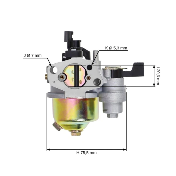 Vergaser für Honda GX140 Motoren GX160 GX200 Leistung 5,5 PS - 6,5 PS (OEM 16100-ZH8-W61 16100-ZH7-W51)