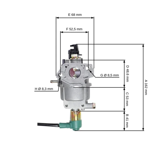 Vergaser für Honda GX240 GX270 Motoren 8,0 PS - 9,0 PS (OEM 16100-Z5R-743 16100-Z5L-F11)