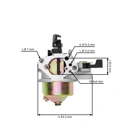 Vergaser für Honda GX240 GX270 Motoren Leistung 8,0 PS - 9,0 PS (OEM 16100ZE2W71 1616100ZH9 16100-ZE2-W71 16100-ZH9-W21 1616100-ZH9-820)