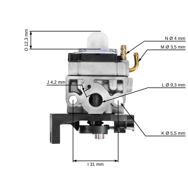 Vergaser für Honda GX25 GX25N GX25NT FG110 FG110K1 HHT25S Motoren (OEM FG110 16100Z0H825 16100-Z0H-825)