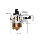 Vergaser für Honda GX340 GX390 Motoren Leistung 11,0 PS - 13,0 PS (OEM 16100ZF6V01 16100-ZF6-V01 16100-ZF6-V00 16100-ZF2-V00 16100-ZF2-V01)