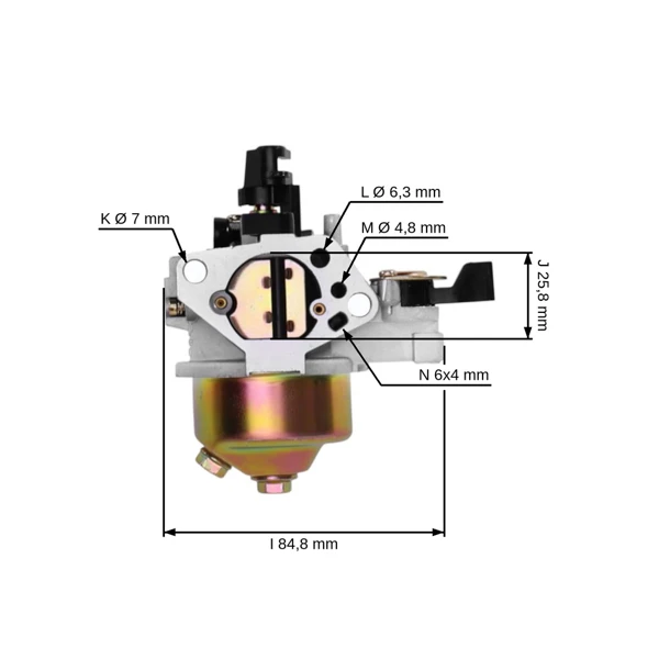 Vergaser für Honda GX340 GX390 Motoren Leistung 11,0 PS - 13,0 PS (OEM 16100ZF6V01 16100-ZF6-V01 16100-ZF6-V00 16100-ZF2-V00 16100-ZF2-V01)