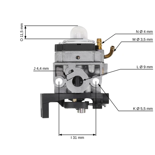 Vergaser für Honda GX35 GX35NT HHT35 HHT35S Motoren (OEM 16100Z0Z034 16100-Z0Z-815 16100-Z0Z-034)