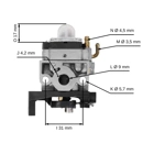 Vergaser für Honda GX50 Motoren (OEM 16100-Z3V-812)