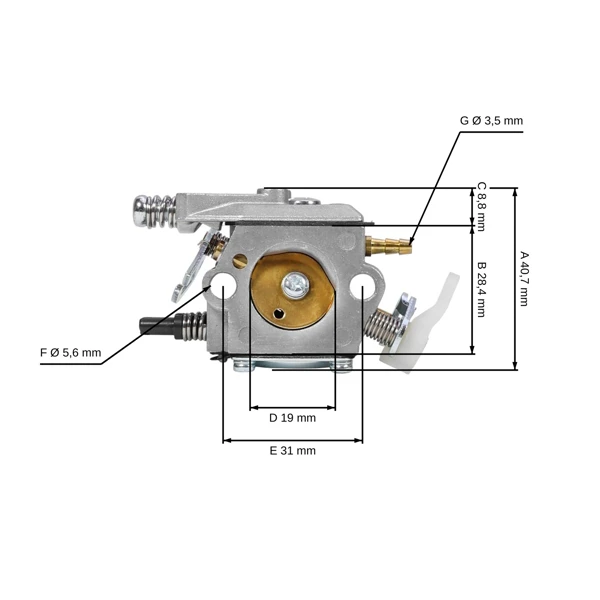 Vergaser für Husqvarna 51 55 55 Rancher Kettensäge (OEM 503281504)
