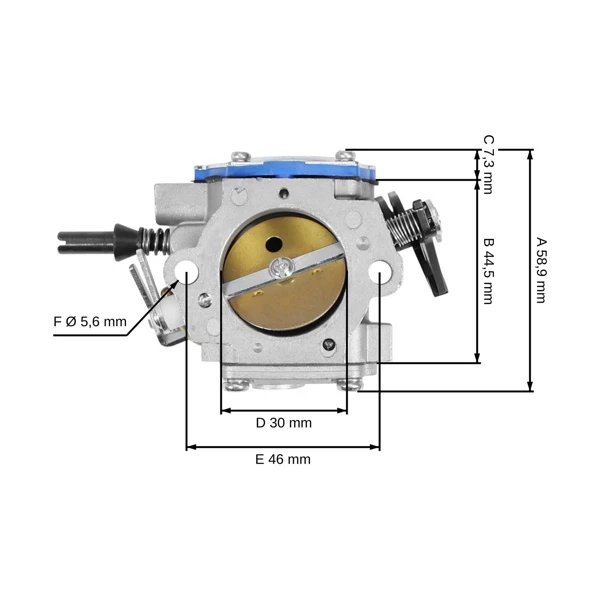Vergaser für Husqvarna K1270 K1270R Trennsägen (OEM 589023601)