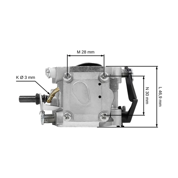 Vergaser für Husqvarna K1270 K1270R Trennsägen (OEM 589023601)