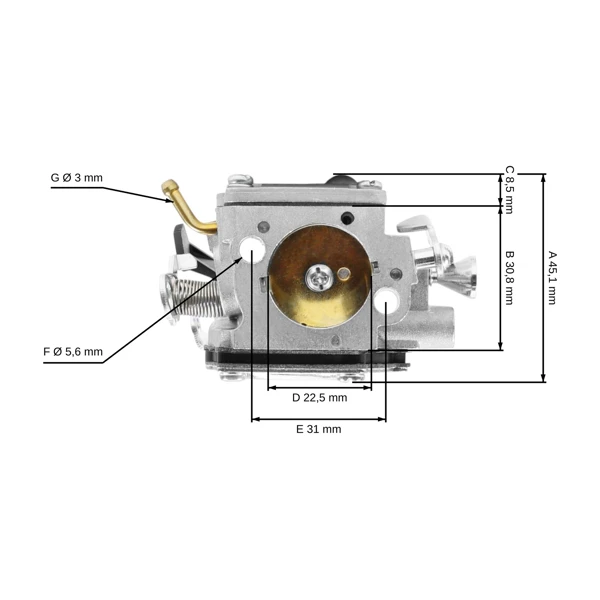 Vergaser für Husqvarna K960 KV960 K960 Chain K960 RESCUE K960 Ring Trennsägen (OEM 502623201)