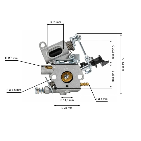 Vergaser für Husqvarna T435 Jonsered CS2236 T (OEM 522007601)