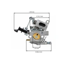 Vergaser für Husqvarna T435 Jonsered CS2236 T (OEM 522007601)