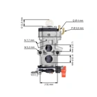 Vergaser für Kawasaki TJ27 TJ35 Freischneider (OEM 150042044)
