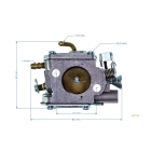 Vergaser für Kettensägen Husqvarna 385 385 XP 390 XP Jonsered CS2188 (OEM 503280411 501355201)