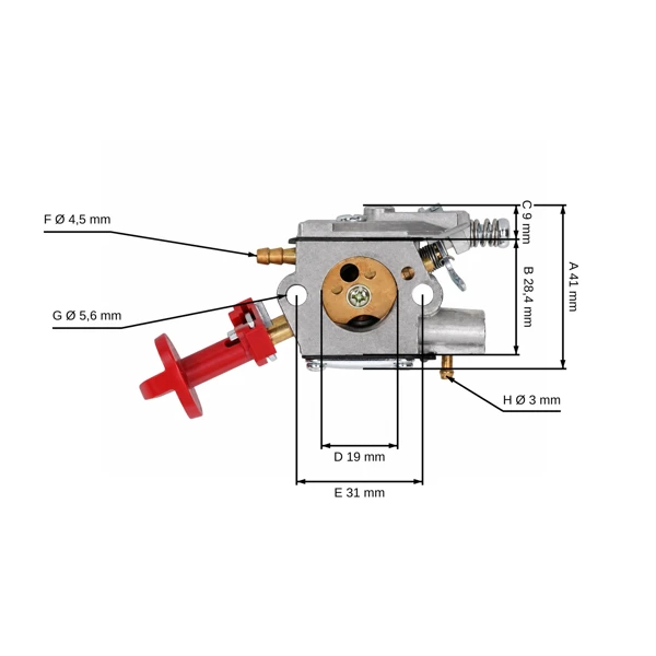 Vergaser für Kettensägen Husqvarna 543 543XP 543XPG (OEM 588848901)