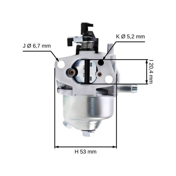 Vergaser für Motoren Loncin LC1P70FA (OEM 170020822-0002)