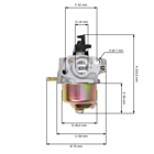 Vergaser für Motormäher NAC T375 T475 Fuxtec Hecht Garden Tool Einhell Rotenbach Arebos Brast Güde