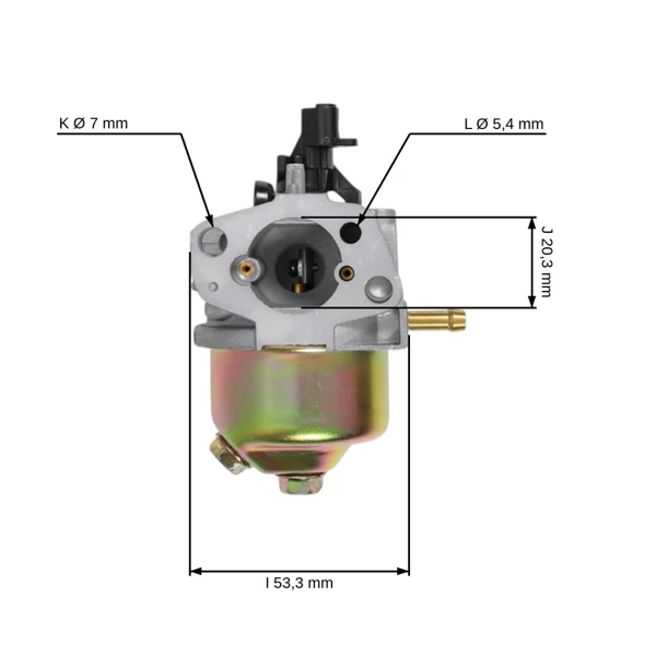 Vergaser für Motormäher NAC T375 T475 Fuxtec Hecht Garden Tool Einhell Rotenbach Arebos Brast Güde