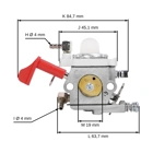 Vergaser für Motortrimmer Baja 5B 5T FG Zenoah CY RCMK Hubraum 26 ccm - 30 ccm (OEM Walbro WT-997 WT-664)