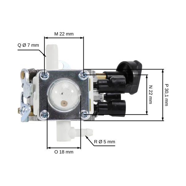 Vergaser für Stihl BG56 BG86 SH56 SH86 Motorgebläse (OEM 42411200608)