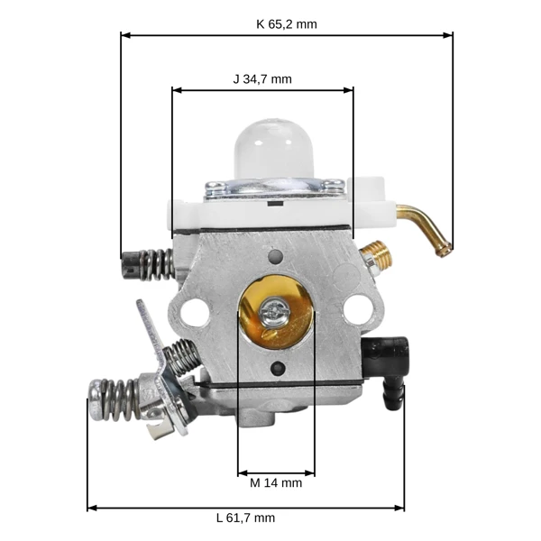 Vergaser für Stihl FC72 FS72 FS74 FS75 FS76 Freischneider (OEM 41331200600)