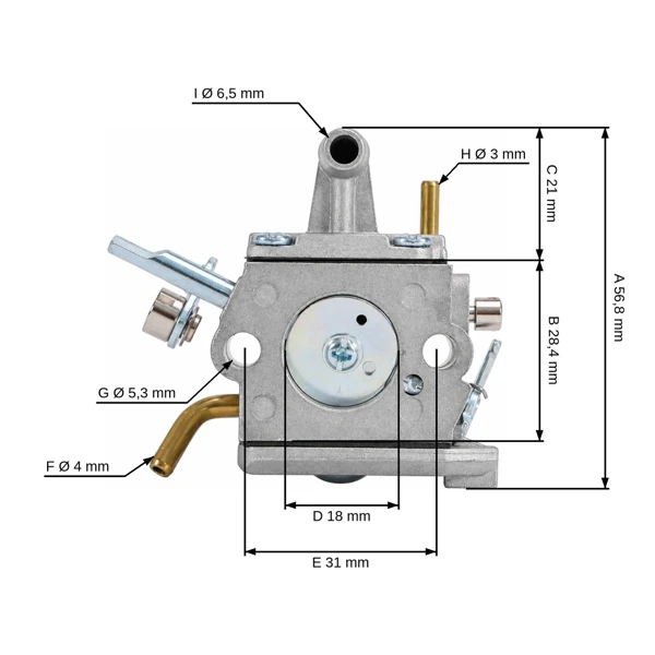 Vergaser für Stihl Freischneider FS400 FS450 FS480 FR350 FR450 FR480 C1Q-S34H (41281200651)