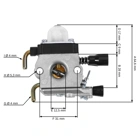 Vergaser für Stihl FS FS38 FS45 FS46 FS55 FS74 FS75 FS76 FS80 FS85 Freischneider (OEM C1QS66 41371200600)