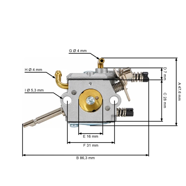 Vergaser für Stihl FS160 FS180 FS220 FS220K FS280 FS280K FS290 Freischneider Typ Zama (OEM 41191200602)