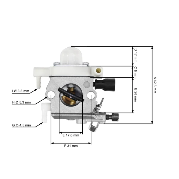 Vergaser für Stihl FS230 FS235 FR235 FS235R Freischneider Modell Zama (OEM 41511200602)
