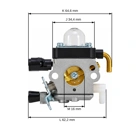 Vergaser für Stihl FS38 FS45 FS55 FS80 FS85 Freischneider (OEM 41401200619)