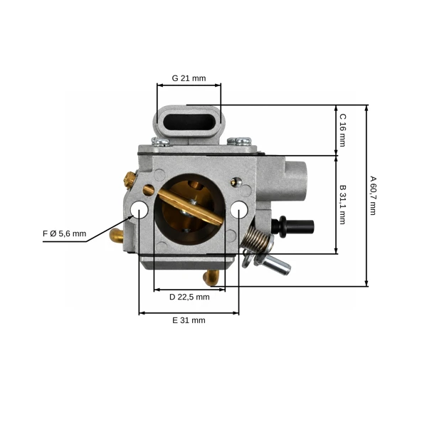 Vergaser für Stihl Kettensägen Stihl MS290 MS310 MS390 029 039 HD-21C (OEM 11271200650)