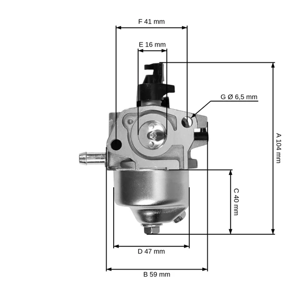 Vergaser für Zongshen NP150 Motoren (OEM 100097551-0001)