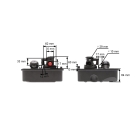 Vergaser mit Kraftstofftank für Briggs & Stratton Sprint Classic Motoren Leistung 3,5 PS - 3,75 - PS 4,5 PS (OEM 498809A 494406 499809 498809)