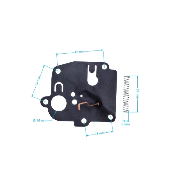 Vergasermembrane für Briggs & Stratton Motoren (OEM 299636 391643 391681)