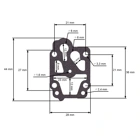 Vergasermembrankit für chinesische Motorsensen und Motorsensen aus dem Hobbymarkt mit Hubraum 26 ccm 32 ccm 43 ccm 52 ccm