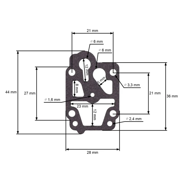 Vergasermembrankit für chinesische Motorsensen und Motorsensen aus dem Hobbymarkt mit Hubraum 26 ccm 32 ccm 43 ccm 52 ccm
