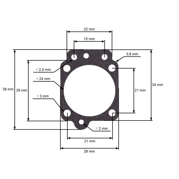 Vergasermembrankit für chinesische Motorsensen und Motorsensen aus dem Hobbymarkt mit Hubraum 26 ccm 32 ccm 43 ccm 52 ccm